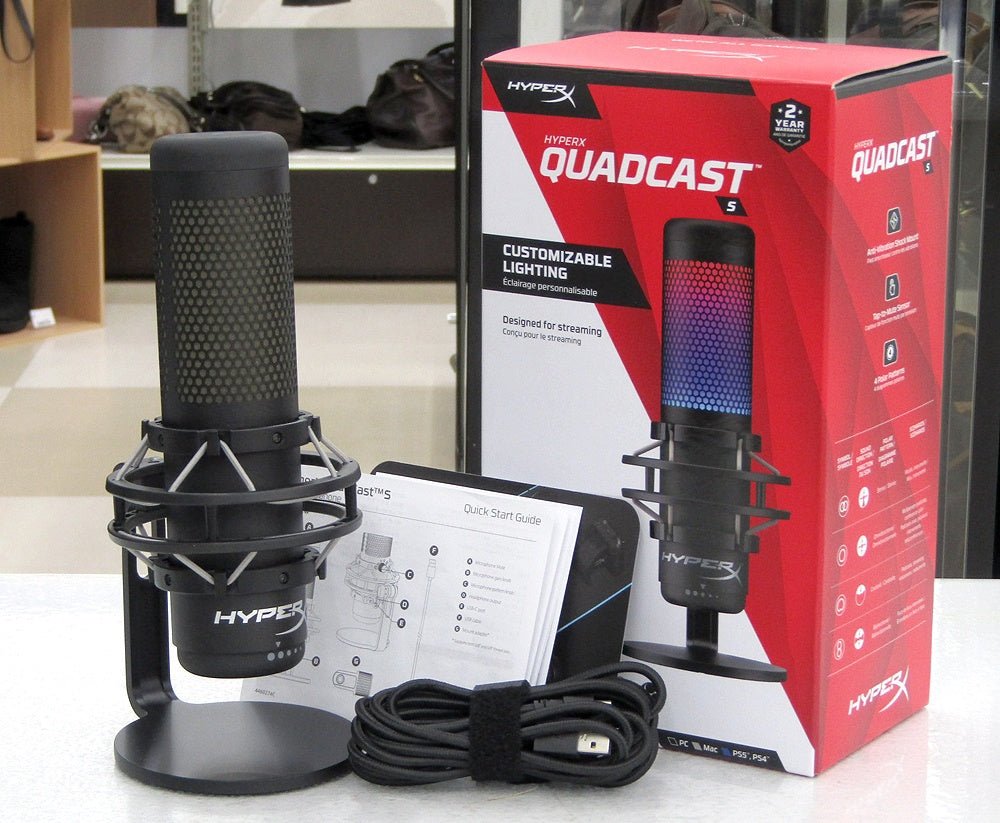 HyperX QuadCast S スタンドアロンマイク USBコンデンサーゲーミング