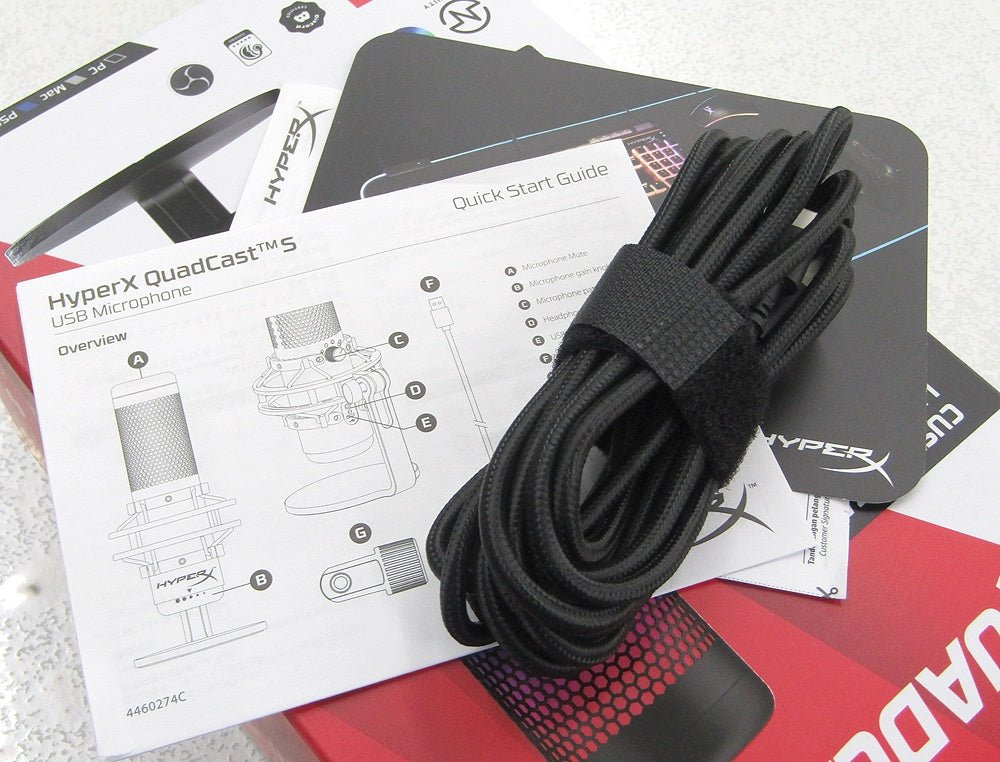 HyperX QuadCast S スタンドアロンマイク USBコンデンサーゲーミングマイク RGBライティング HMIQ1S - XX - RG/G (4P5P7AA) - 安心保証・業界最安値の販売 福助