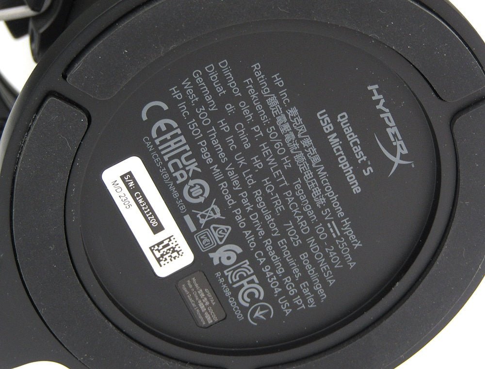 HyperX QuadCast S スタンドアロンマイク USBコンデンサーゲーミングマイク RGBライティング HMIQ1S - XX - RG/G (4P5P7AA) - 安心保証・業界最安値の販売 福助