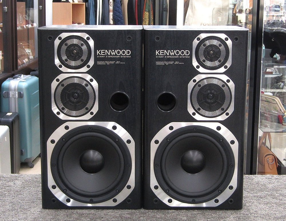KENWOOD ケンウッド スピーカー ペア ROXY DG1 3Way3スピーカー バスレフ方式 - 電動工具・楽器・ブランド・住設家電も総合リユース｜リサイクルショップ福助