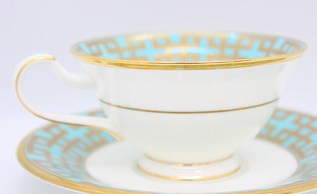 KIRA KARACHO×NORITAKE コラボ ノリタケ 雲母唐長 カップ＆ソーサー KAKU TSUNAGI 角つなぎ - 安心保証・業界最安値の販売 福助