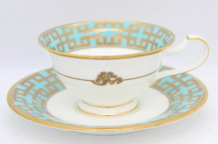KIRA KARACHO×NORITAKE コラボ ノリタケ 雲母唐長 カップ＆ソーサー KAKU TSUNAGI 角つなぎ - 安心保証・業界最安値の販売 福助