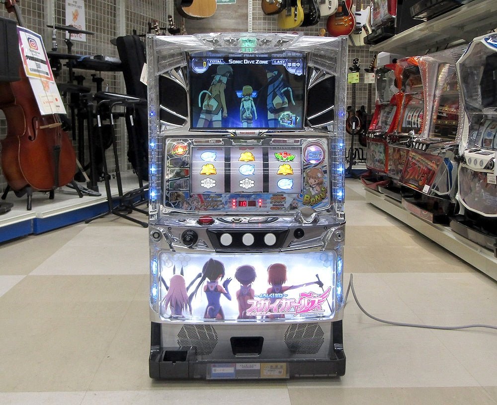 パチスロ実機 KPE スカイガールズ～よろしく！ゼロ～ コイン不要機搭載 100V対応 ボリューム調整有 - 安心保証・業界最安値の販売 福助