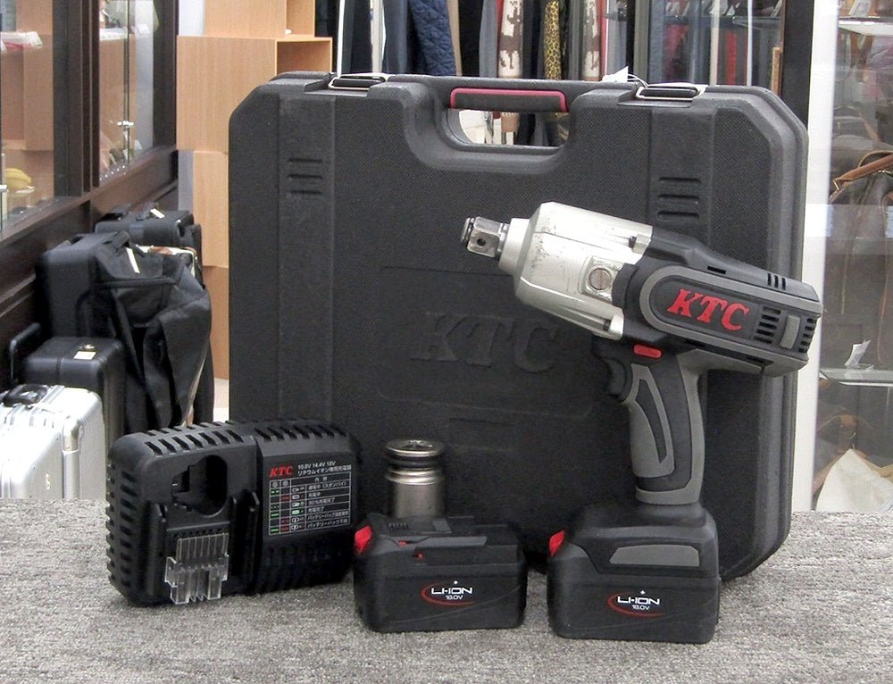 KTC 19.0sq コードレスインパクトレンチセット JTAE681 JAT681 - 電動工具・楽器・ブランド・住設家電も総合リユース｜リサイクルショップ福助