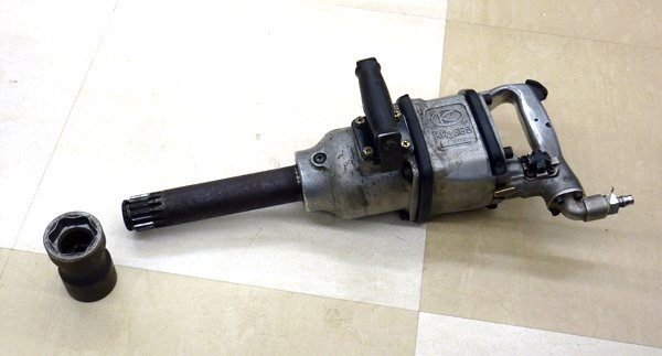 空研 エアーインパクトレンチ KW - 385 エアーツール エアー工具 自動車整備 大型 トラック ソケット(6角41mm/4角21mm)付 - 安心保証・業界最安値の販売 福助