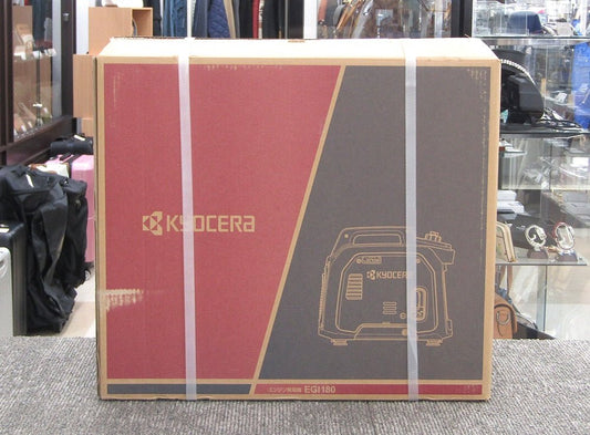 京セラ(Kyocera) インバーター発電機 EGI180 664800A インバーター制御仕様 連続運転可能時間 3.2時間(定格)・ 7.4時間(1/4 負荷 省エネモード) - 電動工具・楽器・ブランド・住設家電も総合リユース｜リサイクルショップ福助