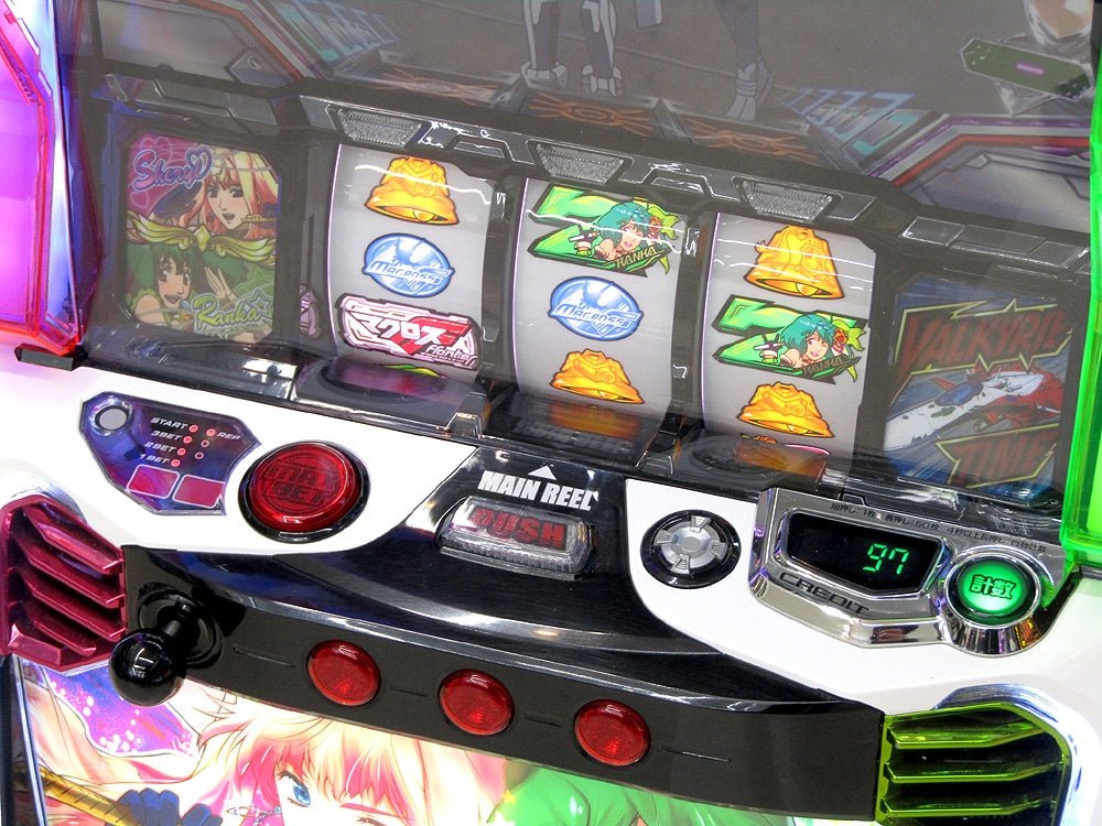 スマスロ実機 Lマクロスフロンティア4 パチスロ実機 スマスロユニット搭載 100V対応 Vol調節有 SANKYO/サンキョー - 安心保証・業界最安値の販売 福助