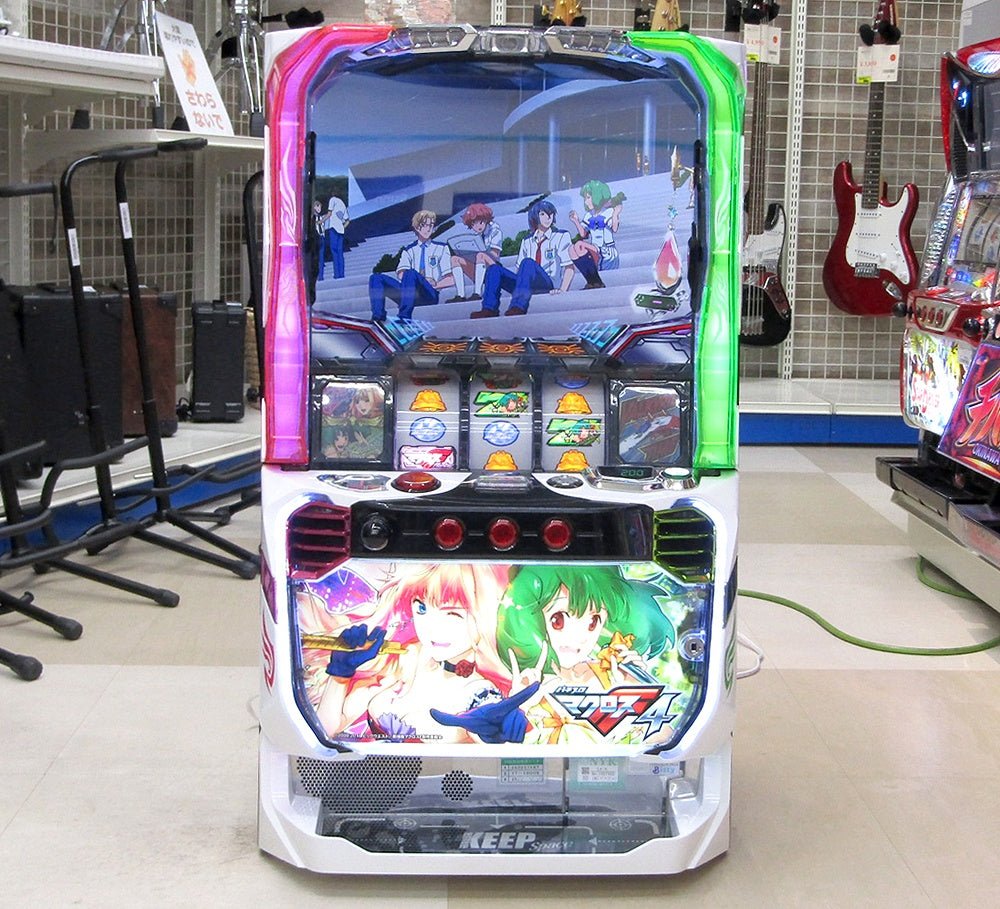 スマスロ実機 Lマクロスフロンティア4 パチスロ実機 スマスロユニット搭載 100V対応 Vol調節有 SANKYO/サンキョー - 安心保証・業界最安値の販売 福助