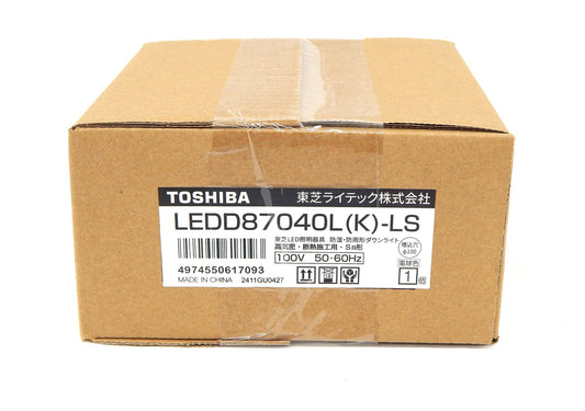 東芝 LEDダウンライト LED一体形 白熱灯器具60Wクラス 電球色 埋込穴Φ100mm 軒下使用可 高気密SB形・浅形 ブラック LEDD87040L(K) - LS - 電動工具・楽器・ブランド・住設家電も総合リユース｜リサイクルショップ福助