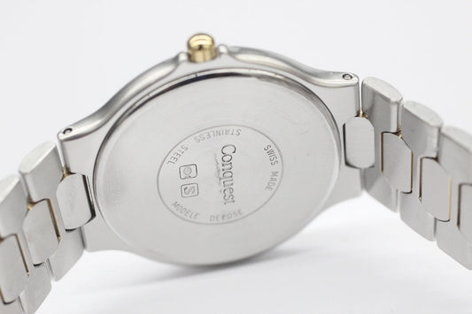 LONGINES(ロンジン) コンクエスト L1.614.3 腕時計 クオーツウォッチ ゴールド文字盤 - 安心保証・業界最安値の販売 福助