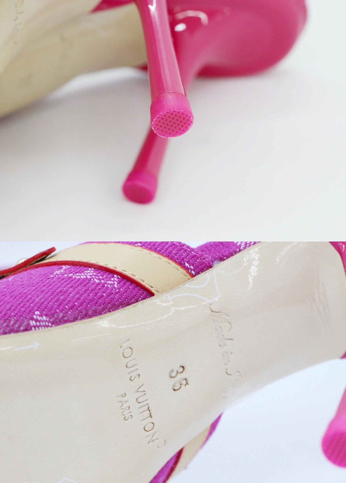 LOUIS VUITTON (ルイヴィトン) 1AJMXN 6AM ミュール モノグラム デニム フューシャ 36(23.0cm相当) - 電動工具・楽器・ブランド・住設家電も総合リユース｜リサイクルショップ福助