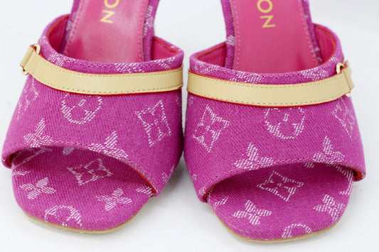 LOUIS VUITTON (ルイヴィトン) 1AJMXN 6AM ミュール モノグラム デニム フューシャ 36(23.0cm相当) - 電動工具・楽器・ブランド・住設家電も総合リユース｜リサイクルショップ福助