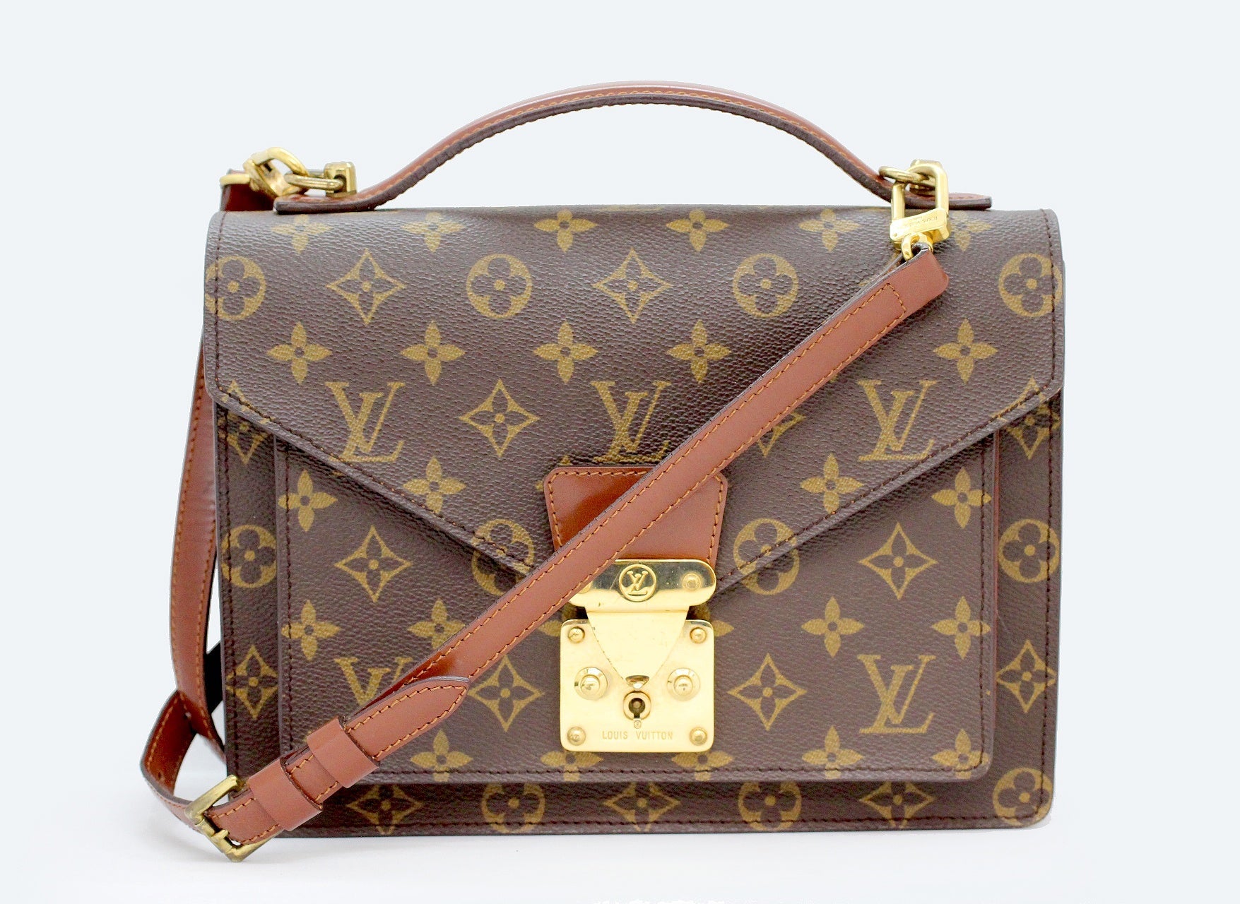 LOUIS VUITTON(ルイ ヴィトン) モノグラム モンソー26 ハンドバッグ M51187 ショルダーストラップ付属 - 安心保証・業界最安値の販売 福助