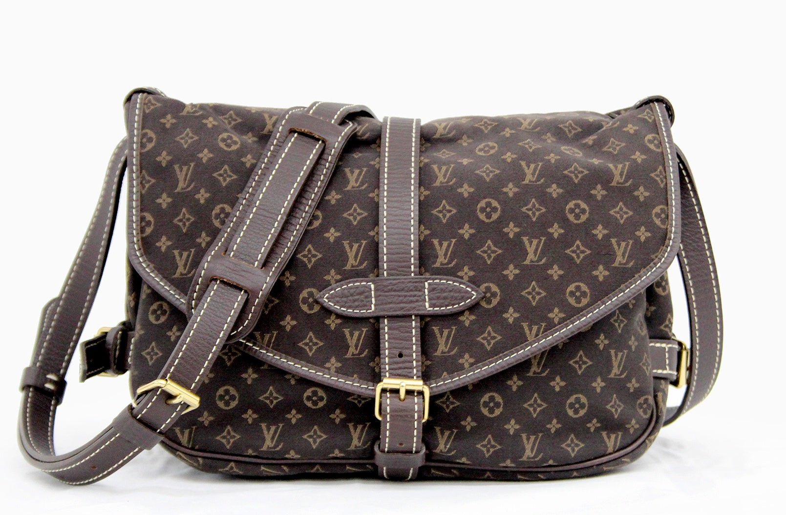 LOUIS VUITTON (ルイヴィトン) モノグラムミニラン ソミュール30 ブラウン(エベヌ) M95227 - 安心保証・業界最安値の販売 福助