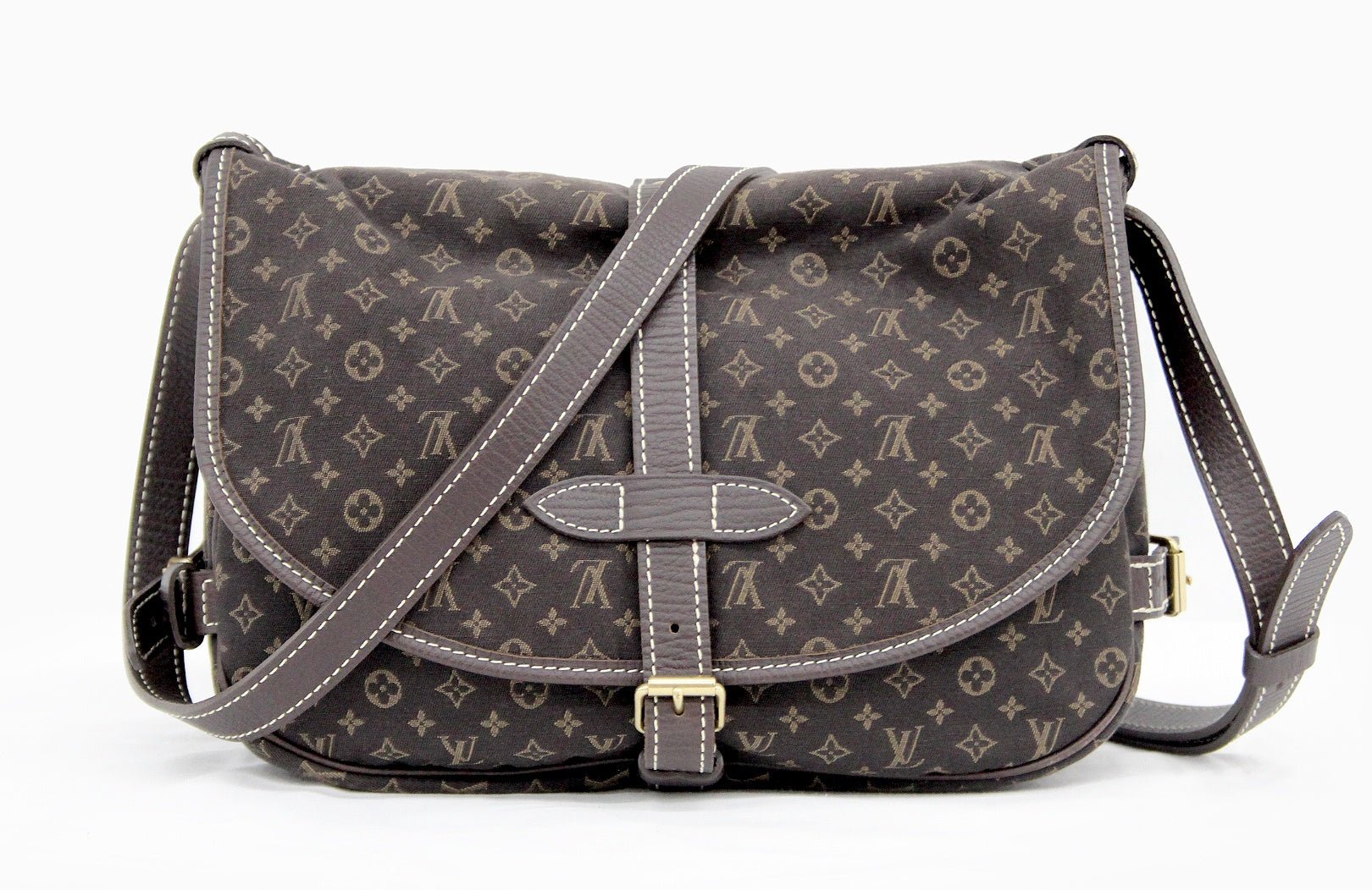 LOUIS VUITTON (ルイヴィトン) モノグラムミニラン ソミュール30 ブラウン(エベヌ) M95227 - 安心保証・業界最安値の販売 福助