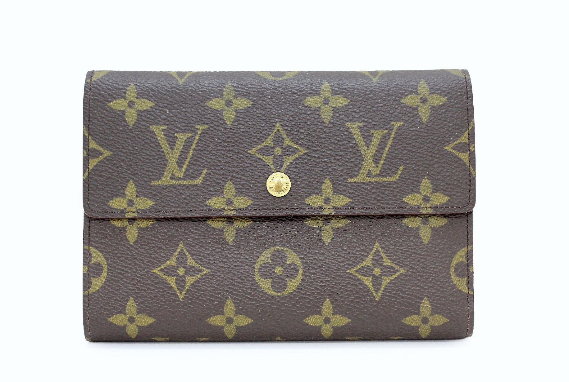 LOUIS VUITTON(ルイヴィトン) M61202 ポルトトレゾール エテュイ パピエ モノグラム 三つ折り財布 パスケース付属 - 電動工具・楽器・ブランド・住設家電も総合リユース｜リサイクルショップ福助