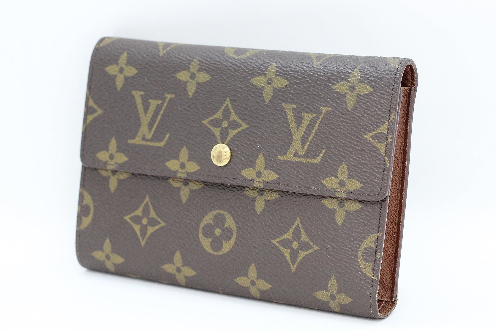 LOUIS VUITTON(ルイヴィトン) M61202 ポルトトレゾール エテュイ パピエ モノグラム 三つ折り財布 パスケース付属 - 電動工具・楽器・ブランド・住設家電も総合リユース｜リサイクルショップ福助