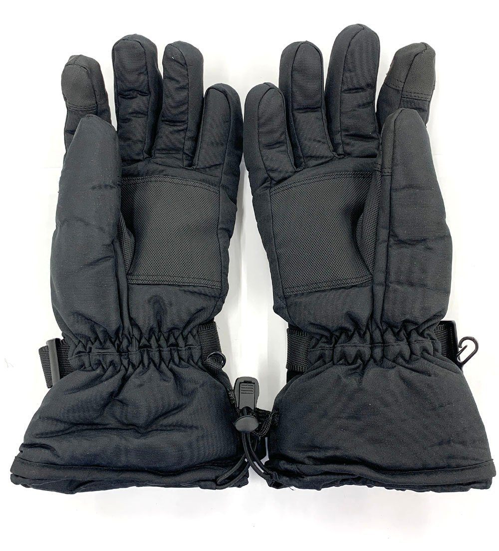 電池式 ヒーター付き手袋 電熱グローブ Mサイズ ブラック 3段階調温 原付 バイク 自転車 サイクリングなど - 安心保証・業界最安値の販売 福助
