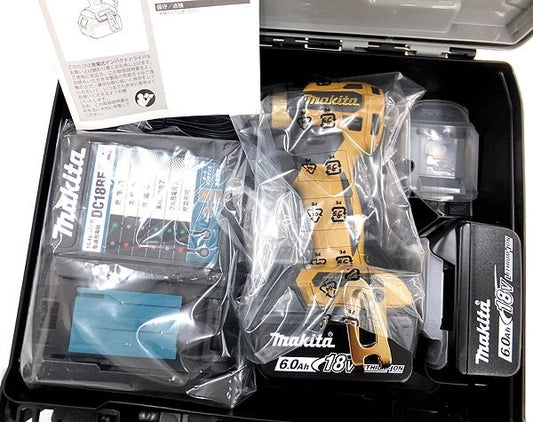 makita(マキタ) 充電式インパクトドライバ 18V-6.0Ah TD173DGXPY プレミアムイエロー LXT20周年記念限定カラー バッテリー・充電器・ケース付 - 電動工具・楽器・ブランド・住設家電も総合リユース｜リサイクルショップ福助