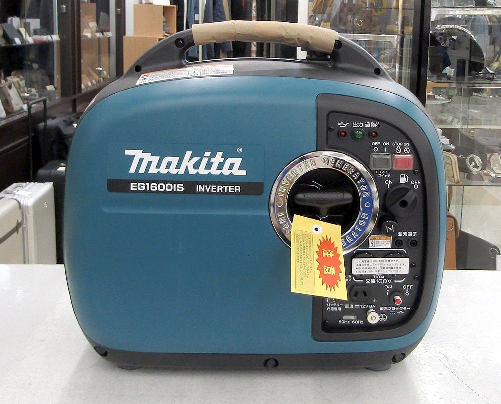 makita マキタ EG1600IS ポータブルインバータ発電機 定格出力1.6kVA 防音型 リコイル式 - 電動工具・楽器・ブランド・住設家電も総合リユース｜リサイクルショップ福助