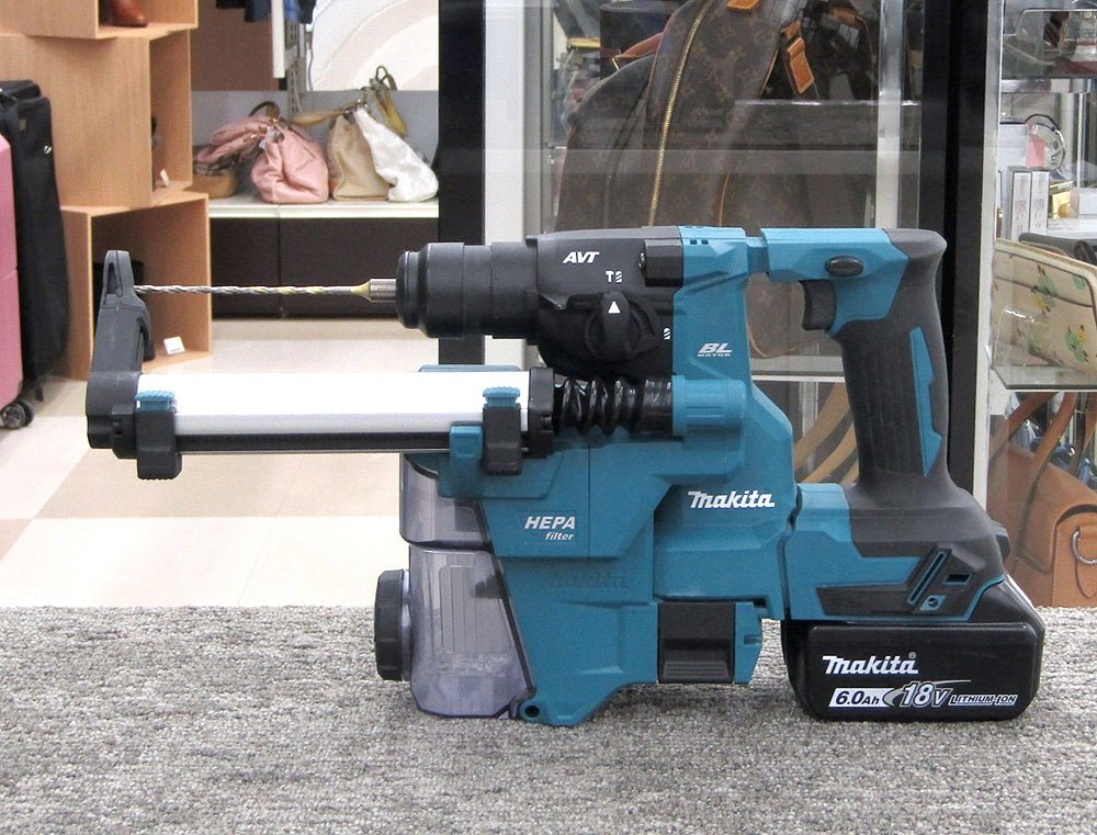 makita マキタ HR183DRGXV 18mm充電式ハンマドリル 18V6.0Ah バッテリ*2 充電器 ケース付 - 電動工具・楽器・ブランド・住設家電も総合リユース｜リサイクルショップ福助