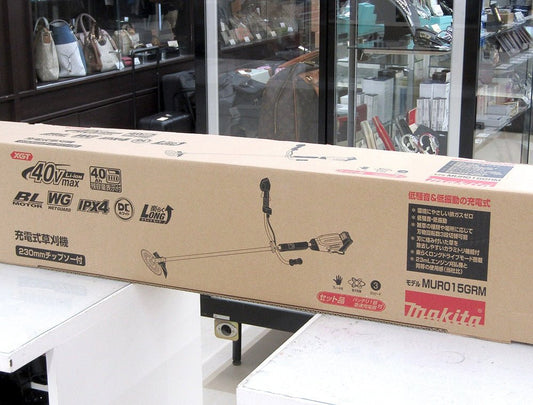makita マキタ MUR015GRM 充電式草刈機 Uハンドル 40Vmax4Ah バッテリ・急速充電器付 - 電動工具・楽器・ブランド・住設家電も総合リユース｜リサイクルショップ福助