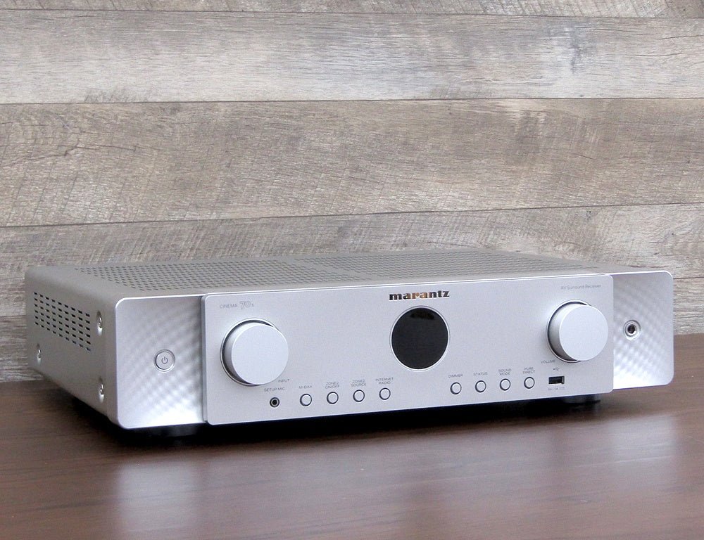 Marantz マランツ CINEMA70S/FN 7.2ch スリムデザインAVサラウンドレシーバー/AVアンプ 8K Ultra HD HDR10+、 eARC対応 /シルバーゴールド - 電動工具・楽器・ブランド・住設家電も総合リユース｜リサイクルショップ福助