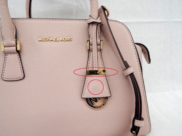 MICHAEL KORS/マイケルコース レザー　ハンドバッグ　ショルダーストラップ付　ピンク - 安心保証・業界最安値の販売 福助
