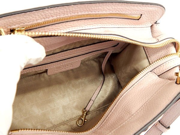 MICHAEL KORS/マイケルコース レザー　ハンドバッグ　ショルダーストラップ付　ピンク - 安心保証・業界最安値の販売 福助