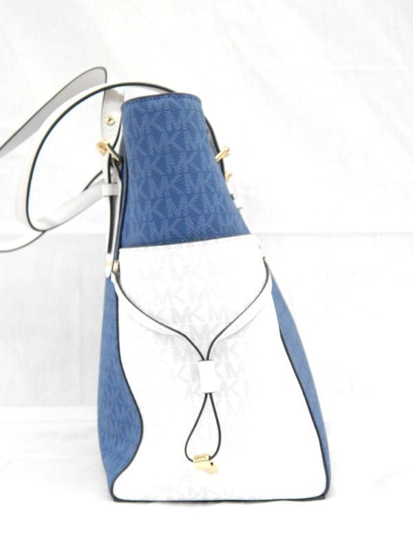 MICHAEL KORS/マイケルコース トートバッグ　ネイビー　ホワイト - 安心保証・業界最安値の販売 福助