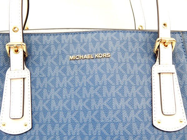 MICHAEL KORS/マイケルコース トートバッグ　ネイビー　ホワイト - 安心保証・業界最安値の販売 福助