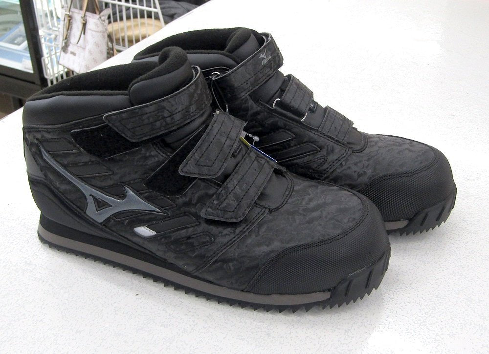 ミズノ MIZUNO 安全靴 ワーキングシューズ F1GA180409 ブラック×シルバー 27.5cm - 安心保証・業界最安値の販売 福助