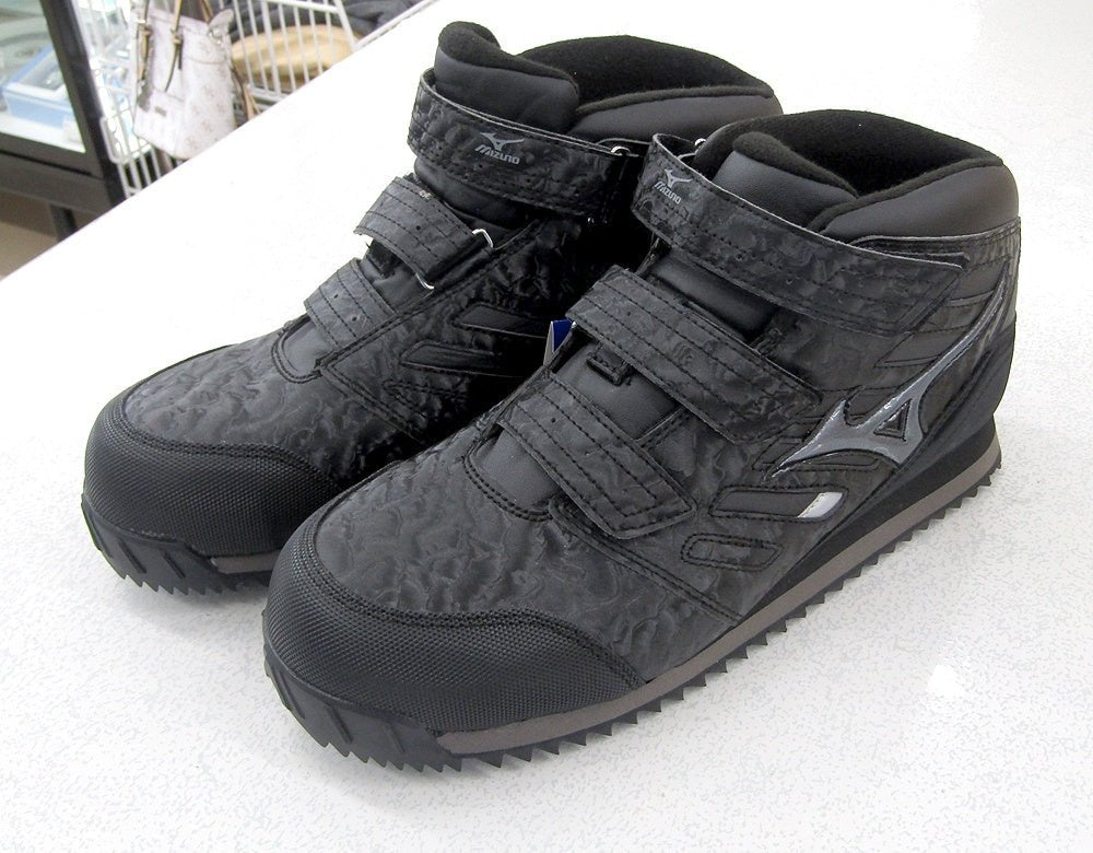 ミズノ MIZUNO 安全靴 ワーキングシューズ F1GA180409 ブラック×シルバー 27.5cm - 安心保証・業界最安値の販売 福助
