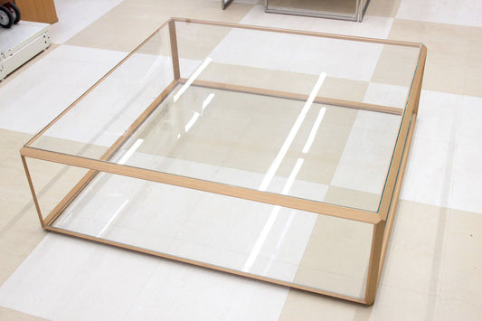 Molteni&C (モルテーニ ) 45°/tavolino グラードテーブル ガラステーブル/ローテーブル - 電動工具・楽器・ブランド・住設家電も総合リユース｜リサイクルショップ福助