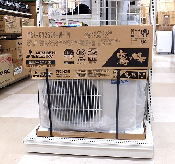 三菱電機 ルームエアコン 霧ヶ峰 MSZ-GV2526-W[ピュアホワイト] 冷房10畳/暖房8畳まで 2026年モデル - 電動工具・楽器・ブランド・住設家電も総合リユース｜リサイクルショップ福助
