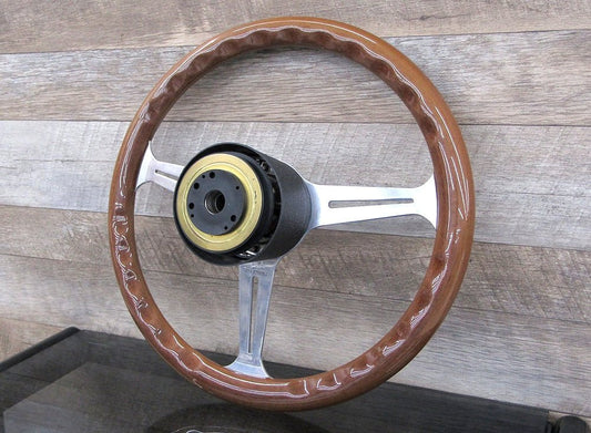 NARDI ナルディ TORINO ウッドステアリング ハンドル 直径約35cm カー用品 - 安心保証・業界最安値の販売 福助