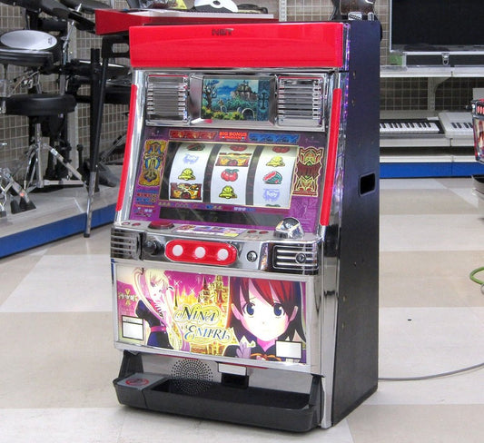 パチスロ実機 NET ネット 十字架 ニーナ＆エミリパネル コイン不要機搭載 100V対応 Vol調節有 - 電動工具・楽器・ブランド・住設家電も総合リユース｜リサイクルショップ福助