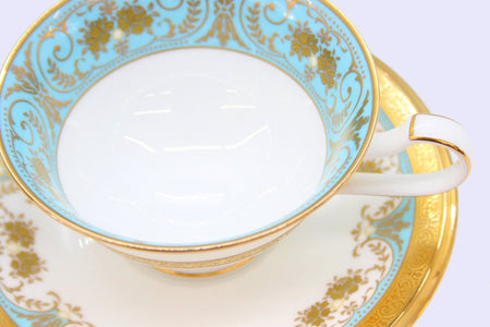 Noritake(ノリタケ) GEORGIAN TURQUOISE ジョージアンターコイズ カップ&ソーサー 220ml - 安心保証・業界最安値の販売 福助