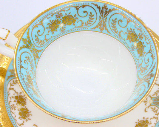 Noritake(ノリタケ) GEORGIAN TURQUOISE ジョージアンターコイズ カップ&ソーサー 220ml - 安心保証・業界最安値の販売 福助