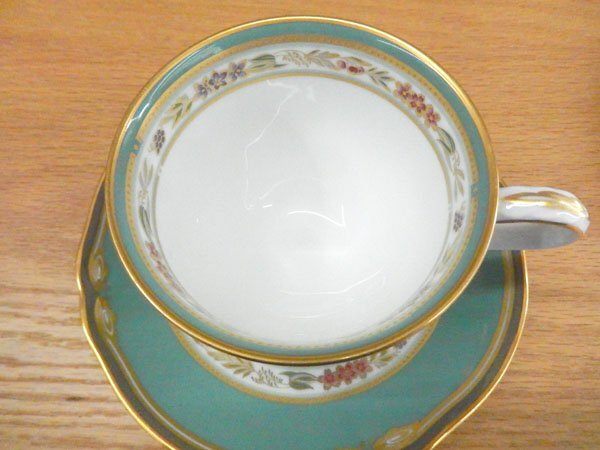 Noritake /ノリタケ HANA RINSU ハナリンス 1523 カップ&ソーサー 2客セット グリーン系 - 安心保証・業界最安値の販売 福助