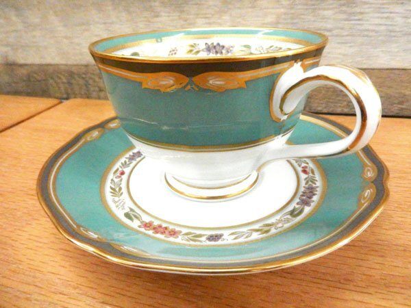 Noritake /ノリタケ HANA RINSU ハナリンス 1523 カップ&ソーサー 2客セット グリーン系 - 安心保証・業界最安値の販売 福助