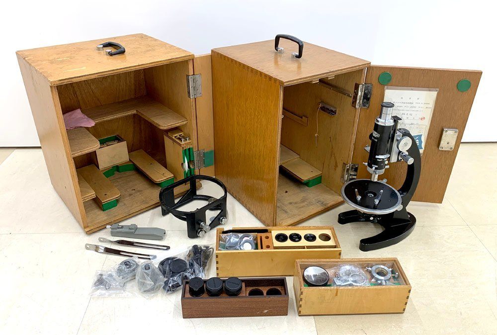 OLYMPUS オリンパス POS 実体顕微鏡 V型 VS - 5 収納ケース付き 偏光顕微鏡 付属品多数 - 安心保証・業界最安値の販売 福助