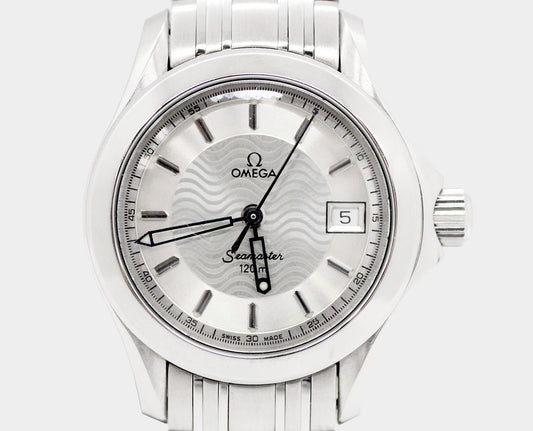 OMEGA(オメガ) シーマスター120 デイト Ref.596.1502 レディース クォーツ シルバーダイヤル - 安心保証・業界最安値の販売 福助