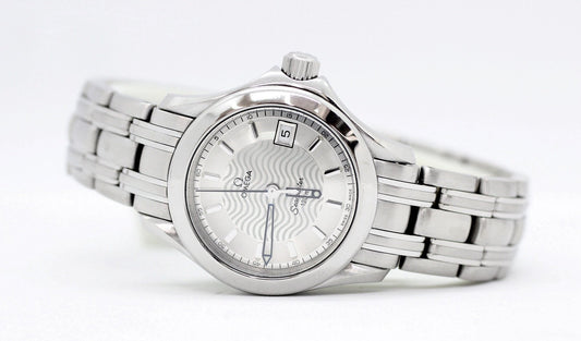 OMEGA(オメガ) シーマスター120 デイト Ref.596.1502 レディース クォーツ シルバーダイヤル - 安心保証・業界最安値の販売 福助