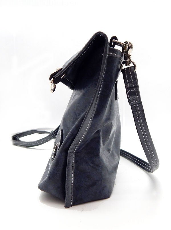 PELLE BORSA クロスボディ ショルダー ミニバッグ Alive アライブ ネイビー - 安心保証・業界最安値の販売 福助