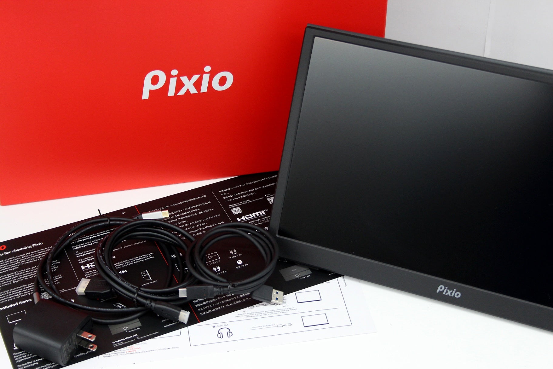 Pixio PX160 portable monitor ポータブル モニター 15.6インチ 60hz IPS HDR カバースタンド付き - 安心保証・業界最安値の販売 福助