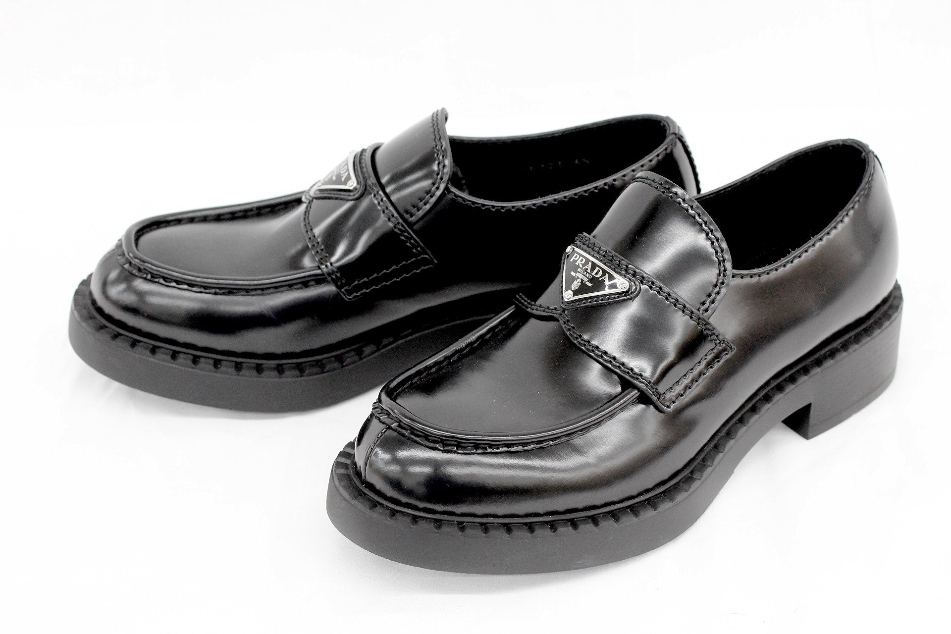 PRADA(プラダ) チョコレートブラッシュドレザー ローファー 2DE127 6 1/2(26.5cm相当) メンズ - 安心保証・業界最安値の販売 福助