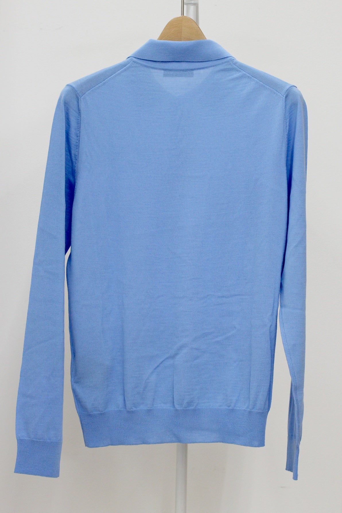 PRADA(プラダ) ニットポロ 水色 AMA2 2018 1090 DNA793 S191 1KJ9 サイズ50 ポロシャツ ウール100% - 安心保証・業界最安値の販売 福助