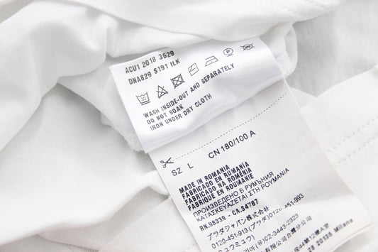 PRADA(プラダ) 白Tシャツ Lサイズ メンズ ホワイト 無地 コットン100% - 安心保証・業界最安値の販売 福助