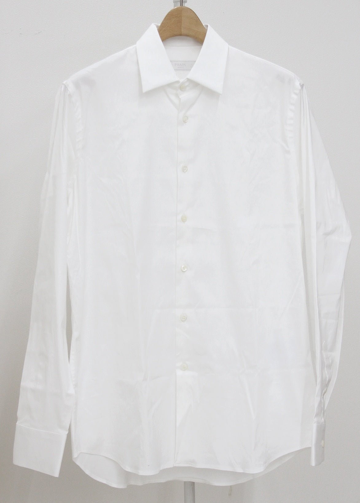 PRADA(プラダ) 長袖 Yシャツ ホワイト ACU1 2020 1550 UCM608 F62 サイズ40/15 3/4 - 安心保証・業界最安値の販売 福助